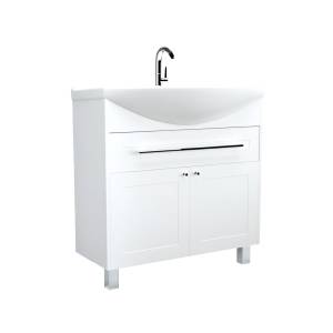 Тумба с раковиной 1MarKa Lina Classic У94494 86.5 см, белый