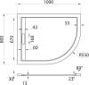 Поддон для душа Cezares TRAY-AS-RH-100/80-30-W-L 100x80 L, с сифоном, белый фото 4