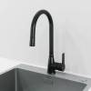 Смеситель для кухни Laparet Alamera N2040929LPT с выдвижным изливом, черный фото 2