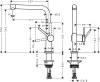 Смеситель для кухни Hansgrohe Talis M54 72840800 сталь фото 4