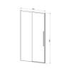 Душевая дверь Vincea Slim-N VDS-4SN140CLG профиль брашированное золото, стекло прозрачное, 140x195 фото 4