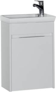 Тумба с раковиной Aquanet Дувр 45 213041 белый, 650x450x276