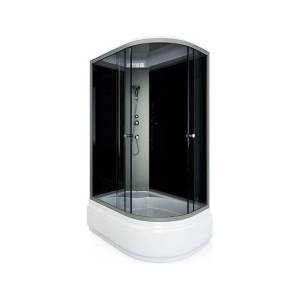 Душевая кабина Arcus Style S-09G L 80x120x215, фронтальные стекла - серые тонированные, задние - черные, левая