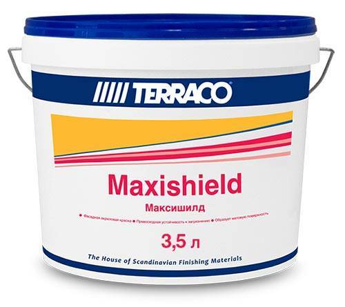 Краска на акриловой основе Terraco Maxishield Pastel матовая 3.5 л