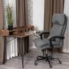 Кресло компьютерное Tetchair Chief metalBL 25020 серый, велюр, ткань фото 14
