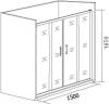 Душевая дверь в нишу Good Door Latte WTW-TD-150-C-WE фото 5
