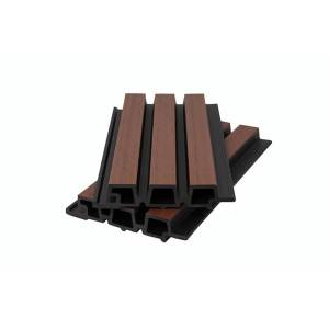 Фасадная панель Polivan Group Nusadua 3D Co-Extrusion Suar Mix ДПК брусковая 3600x165x33