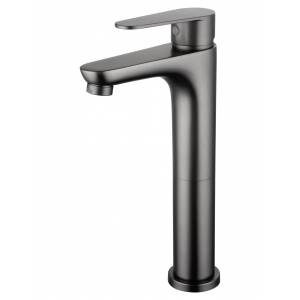 Смеситель для раковины Wonzon & Woghand WW-A40232-BGG высокий, темный графит