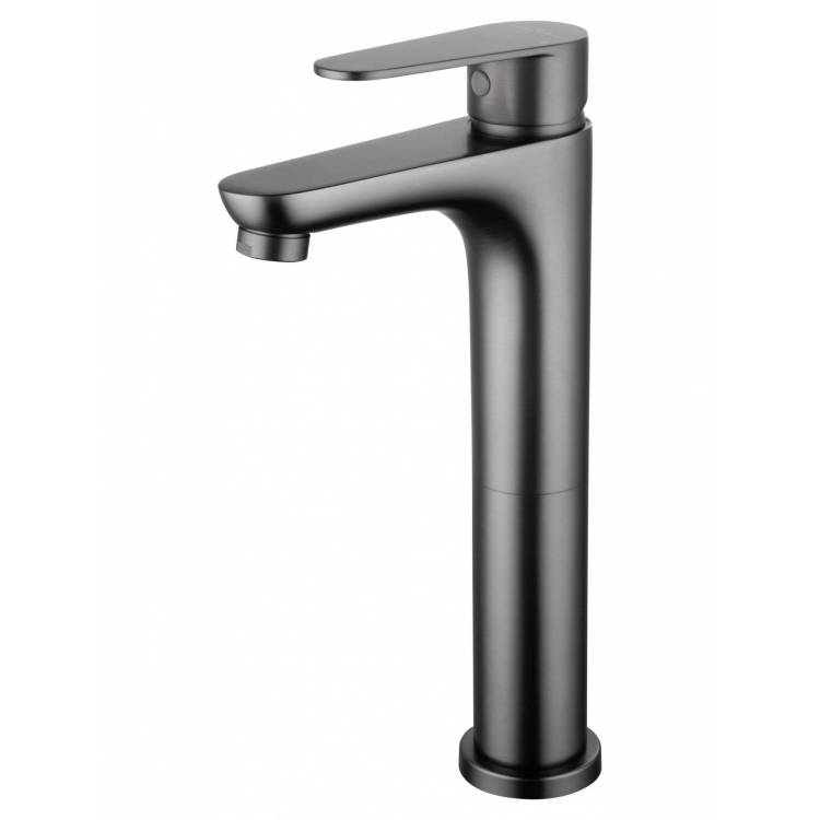 Смеситель для раковины Wonzon & Woghand WW-A40232-BGG высокий, темный графит