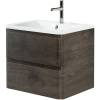 Тумба с раковиной Belbagno Albano ALBANO-700-2C-SO-RNG 70x45x50 Rovere Nature Grigio подвесная с двумя выкатными ящиками фото 2