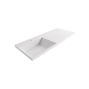 Раковина Uperwood Modern RModern120Lw над стиральной машиной, левая, белая глянцевая, 120x48