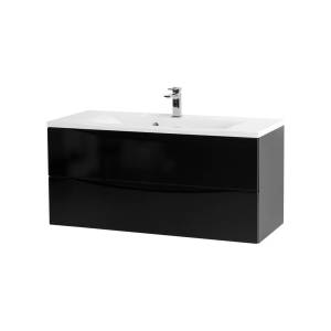 Тумба с раковиной BelBagno Marino 120 nero lucido