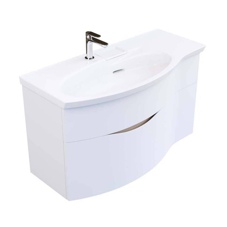 Тумба для комплекта Kerama Marazzi Riva 100 белая матовая, левая