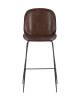Набор из 2 барных стульев Stool Group Beetle PU 9329C BROWN X2 коричневый со спинкой фото 4