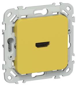 Розетка HDMI IEK Flite FI-H10-K44 желтый карри