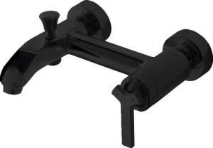 Смеситель для ванны с душем Bravat Waterfall F673107BM-01 черный