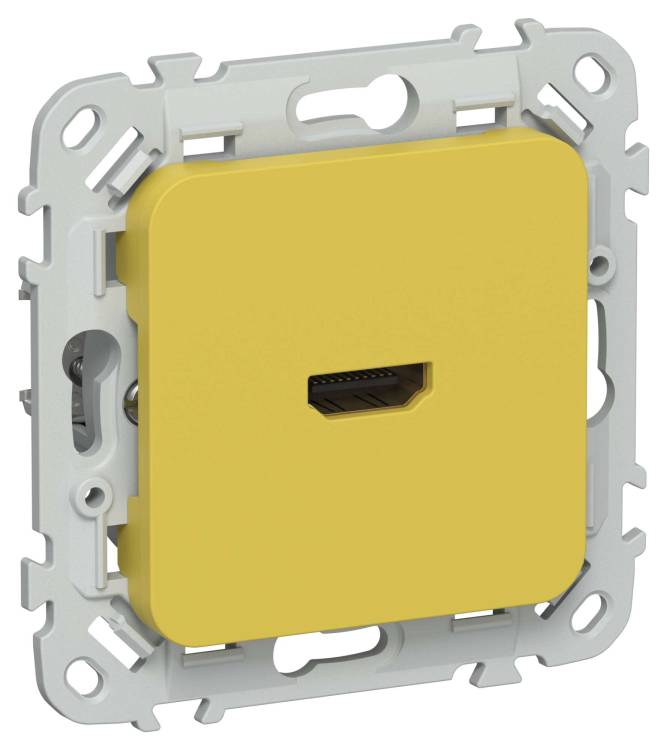 Розетка HDMI IEK Flite FI-H10-K44 желтый карри