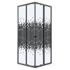 Душевой уголок Niagara Eco NG-1010-14QBLACK профиль черный матовый, стекло с узором, 100x100x190
