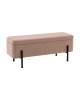 Банкетка-сундук Stool Group Болейн 20A544VF-BL-MOMO-03 с ящиком, велюр бежевый, черные ножки 110x42