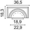 Капитель полуколонны Orac Decor Luxxus K1111 18.3x36.5x30 фото 3