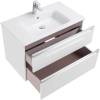 Тумба с раковиной Roca The Gap 80, 2 ящика, белый глянец фото 5