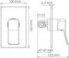 Гигиенический душ Wasserkraft A106156 шланг 100 см фото 8