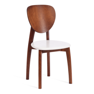 Стул Tetchair Diamante 19897 коричневый/белый 42x42x85