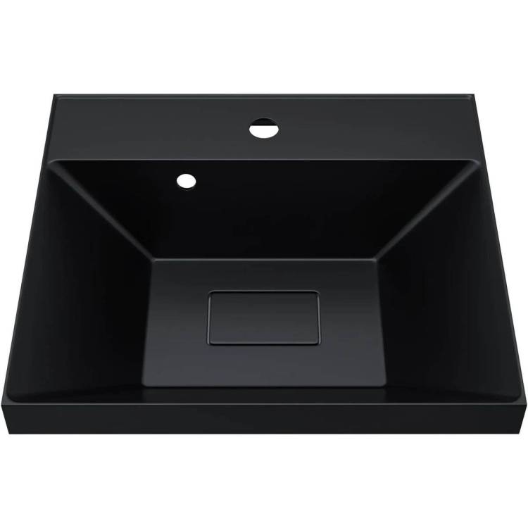 Раковина Uperwood Classic New RClassicNew50bg черная глянцевая, 50x45