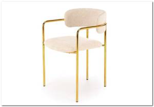 Стул кухонный Halmar K537 V-CH-K/537-KR-KREMOWY кремовый/золотой