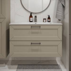 Тумба с раковиной Terminus Victoria VIC101002900101O айвори, 100x62