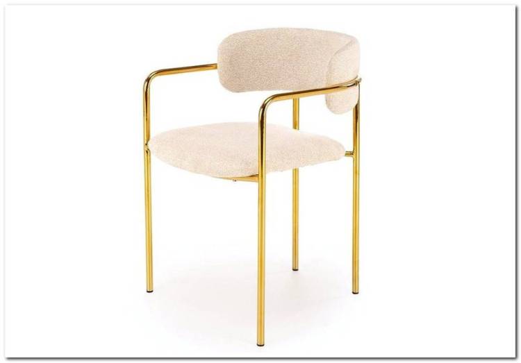 Стул кухонный Halmar K537 V-CH-K/537-KR-KREMOWY кремовый/золотой
