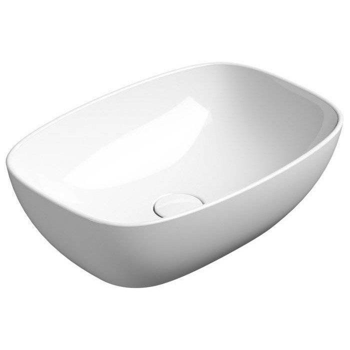 Раковина GSI Nubes 978411 50 см, белая глянцевая