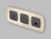 Лицевая панель для компьютерной/телефонной розетки RJ-45/RJ-11 Ambrella Volt Omega OP9120 фото 2