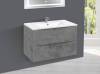 Тумба под раковину Vincea Mia VMC-2MC800BT 800 подвесная, 2 выкатных ящика soft close, Beton фото 3