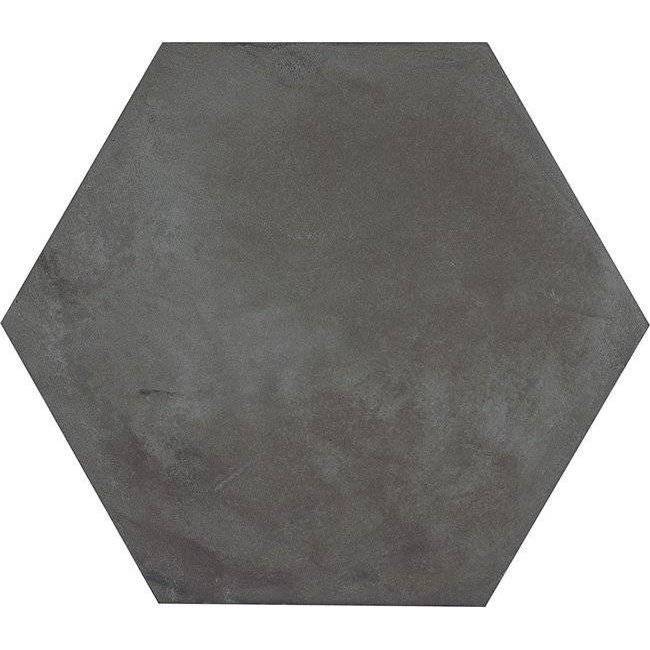 Керамогранит Marca Corona Terra 0094 Nero Esagono 21.6x25