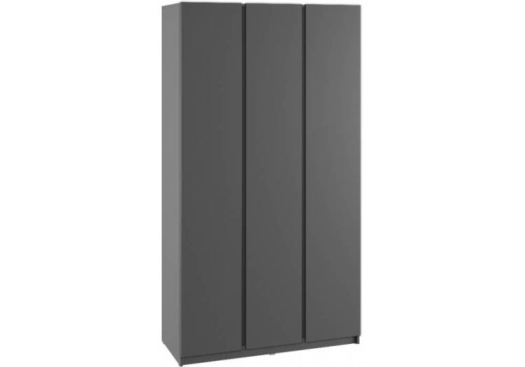 Шкаф трёхстворчатый Woodville Кассий 679655 Графит