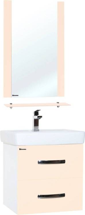 Мебель для ванной Bellezza Рокко 50 подвесная, бежевая