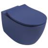 Унитаз подвесной Isvea Sentimenti Neo 10AR02010SV-2Z + 40D40544I-S безободковый, с крышкой-сиденьем микролифт, синий матовый