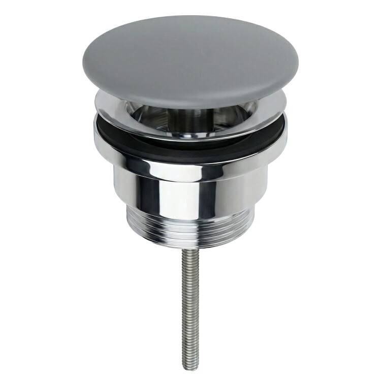 Донный клапан Splendy AA3071URKDM универсальный, 1 1/4", серый матовый