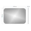 Зеркало Watersense Rita Oreol W00936 LED подсветка, сенсор, 100x70 фото 4