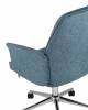 Кресло компьютерное Stool Group Simona THOMASINA TWEED BLUE голубой фото 6