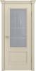 Межкомнатная дверь шпон Текона ФРЕЙМ 07, остеклённая, крем 800x2000