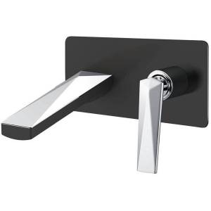 Смеситель для раковины Boheme Venturo 375-B с внутренней частью, черный, хром