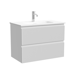 Тумба под раковину Sancos Snob R SNR70/39W c двумя ящиками Soft close, Bianco, 69x39x50