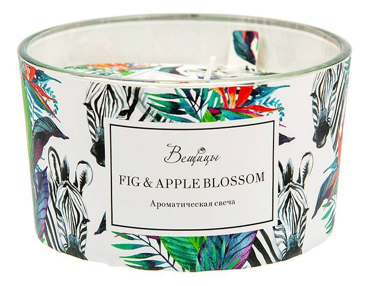 Свеча ароматическая Вещицы ARC-15 Fig & Apple Blossom (10.7x6 см)