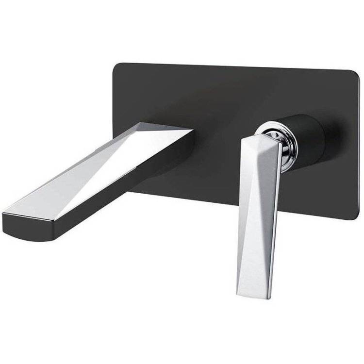 Смеситель для раковины Boheme Venturo 375-B с внутренней частью, черный, хром