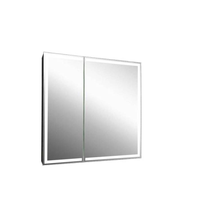 Зеркало-шкаф Continent Mirror Box МВК052, черный 800x800