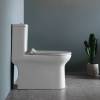 Унитаз-моноблок Comforty CF3C6328P, горизонтальный выпуск, сиденье микролифт, тонкое, белый глянец фото 3
