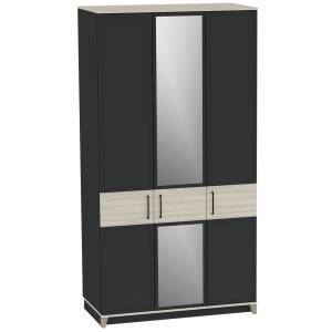 Шкаф Глазов Мебель Аурелио 444 00-00165120 антрацит, блеквуд сатиновый