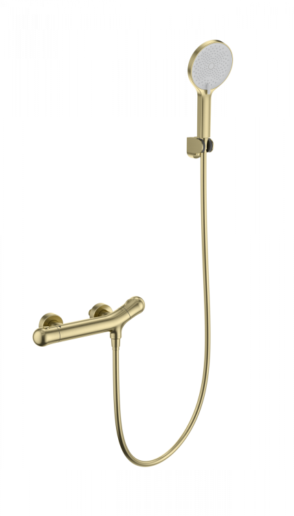 Смеситель для душа Wonzon & Woghand WW-B2057-A-BG с термостатом, темный графит